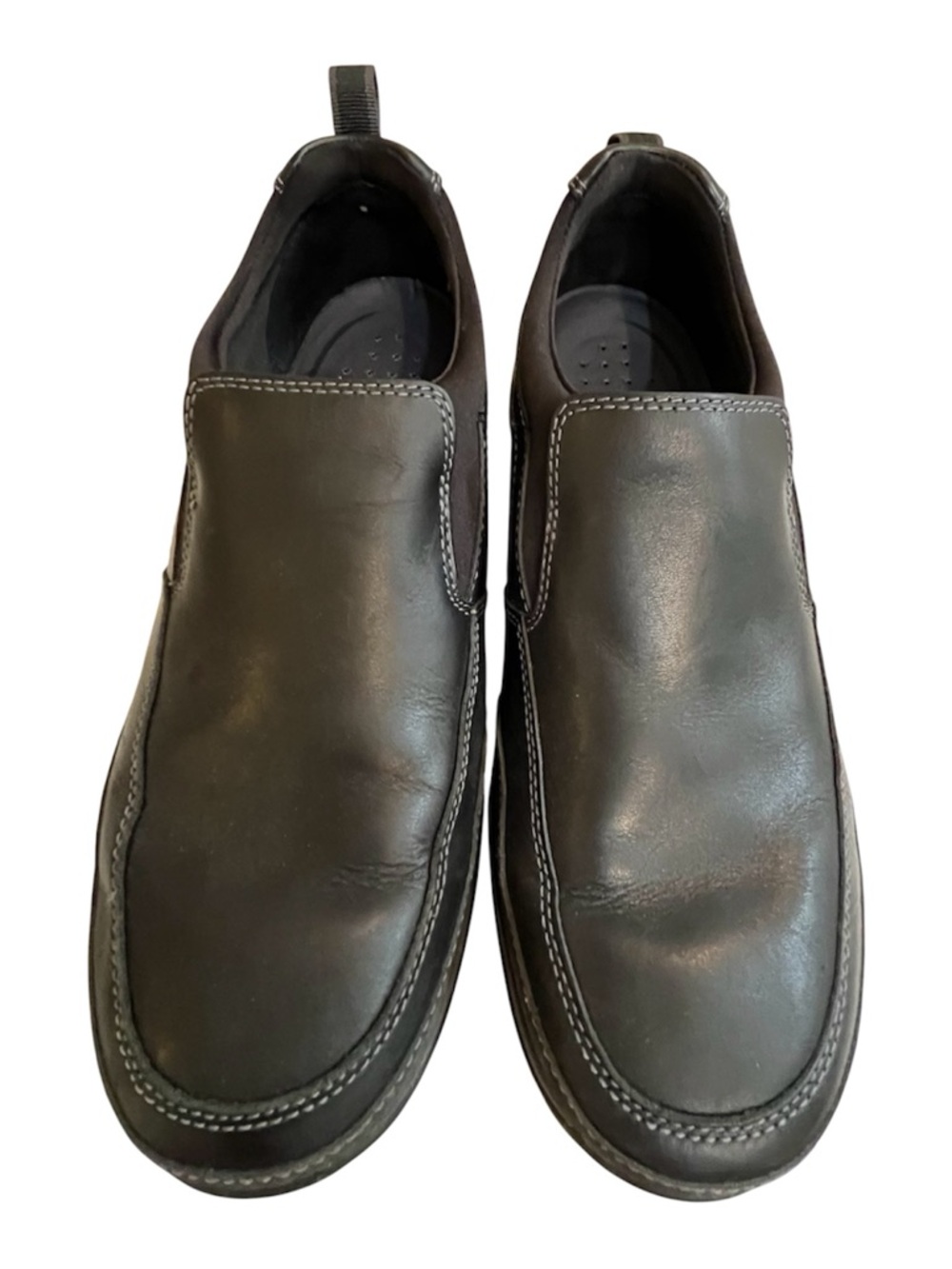 Rockport Black Leather Walk 360 Slip-On Loafers Discontinued